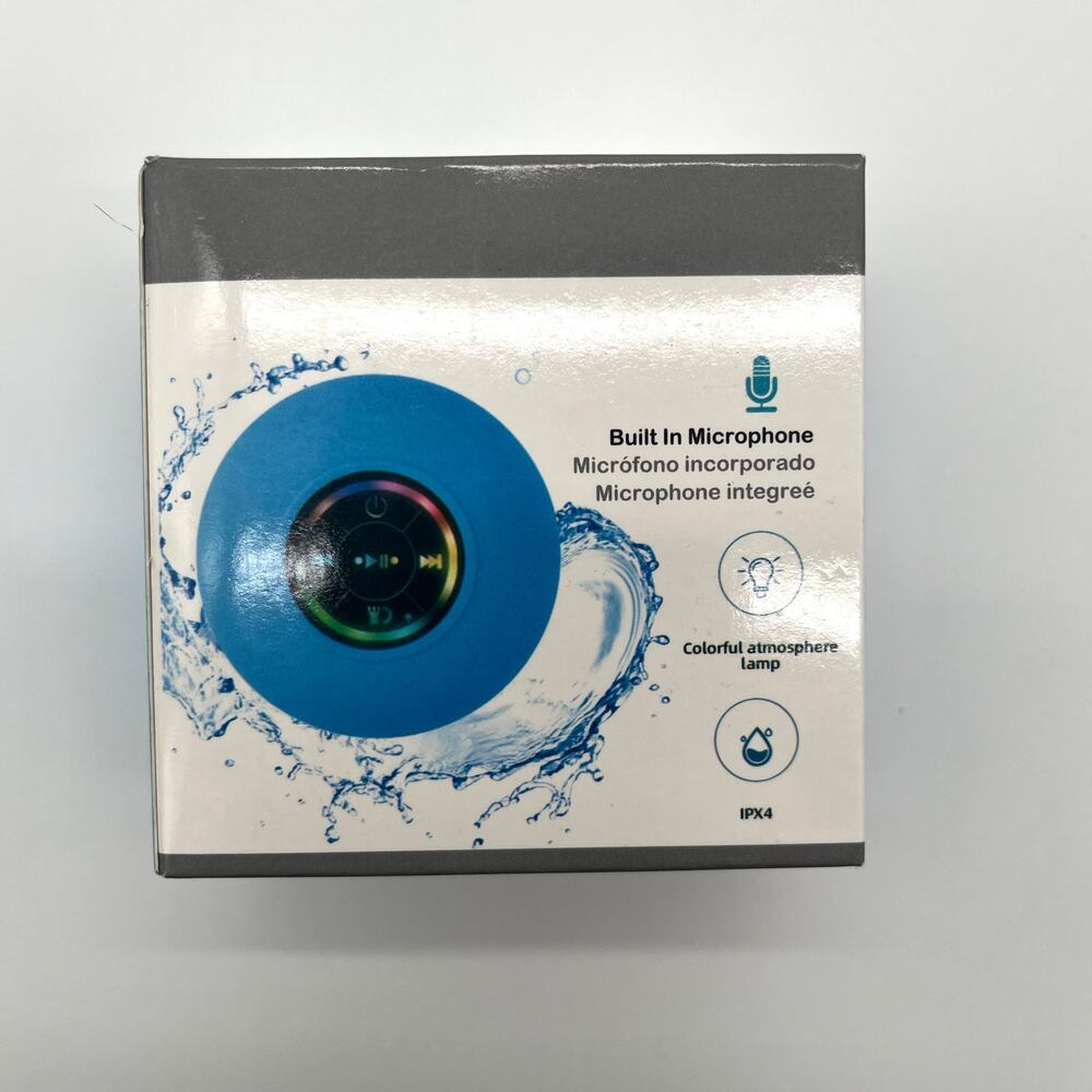 SPEAKER, Portable Waterproof Suction, Bluetooth, Built in Microphone - Picture 5 of 9